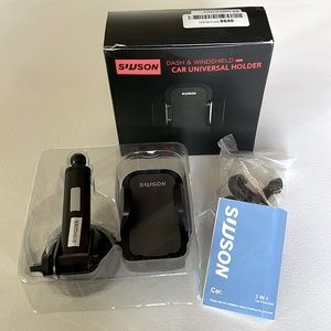 NWT Suuson  3-In-1 Car Universal Phone Holder Mount Dash, Windshield, Airvent